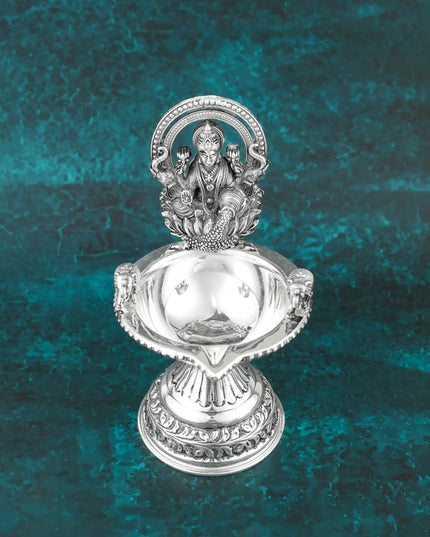 Brass Gajalakshmi Diya - 6 inch - WL6094