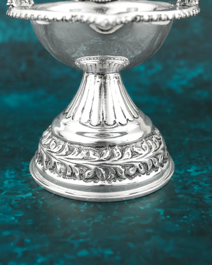 Brass Gajalakshmi Diya - 6 inch - WL6094