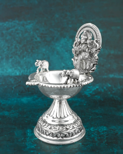 Brass Gajalakshmi Diya - 6 inch - WL6094