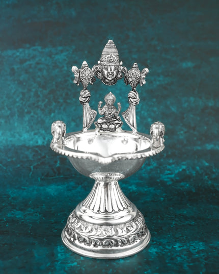 Brass Tirupathi Balaji Lakshmi Diya - 7 inch - WL6095