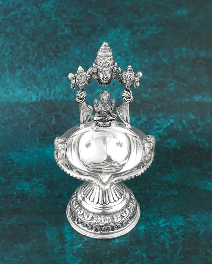 Brass Tirupathi Balaji Lakshmi Diya - 7 inch - WL6095