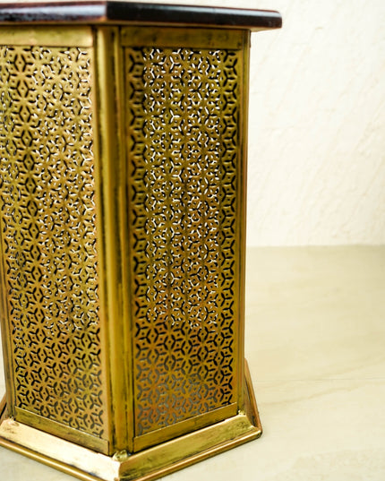 Coffee Centre Table with 4 Side Stools - Gold - WL6096