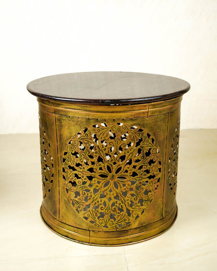 Coffee Centre Table with 4 Side Stools - Gold - WL6097