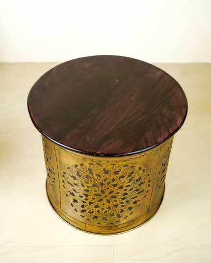 Coffee Centre Table with 4 Side Stools - Gold - WL6097