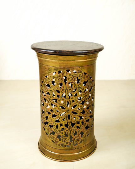 Coffee Centre Table with 4 Side Stools - Gold - WL6097