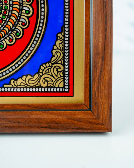 Tanjore Style Reverse Glass Painting Frame - Annapakshi - 8x7 inch - WL6098