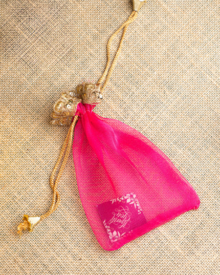 Gift Hamper - String Bag with Murugan, Incense Stick and Kumkum Holder - WMH0003