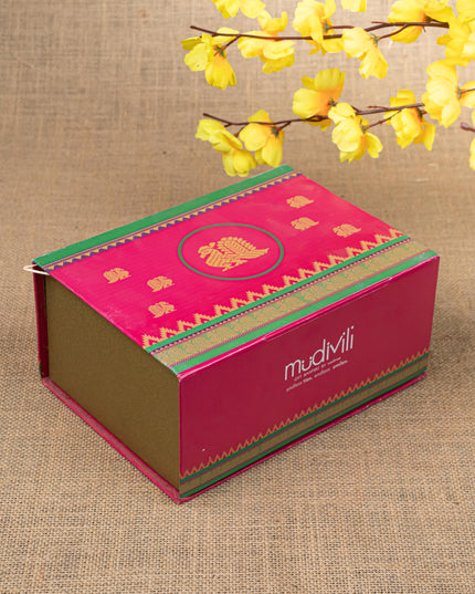 Gift Hamper - Meenakari Plate with Crystal Diya and Cashews - WMH0018