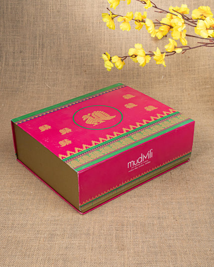 Gift Hamper - Shubh Laabh Plate with Sugarcane Tree and Flower Thoran - WMH0019