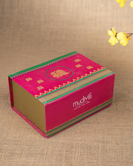 Gift Hamper - Manai with Ganesha Pooja Mandir and Fridge Magnet - WMH0024
