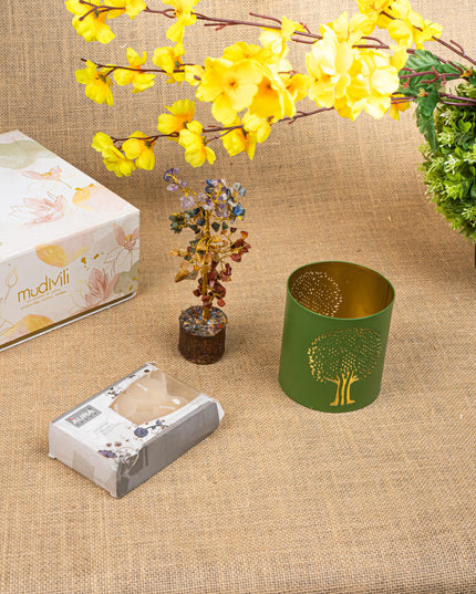 Gift Hamper - Votive with Tree of Life and Scented Candles - WMH0028
