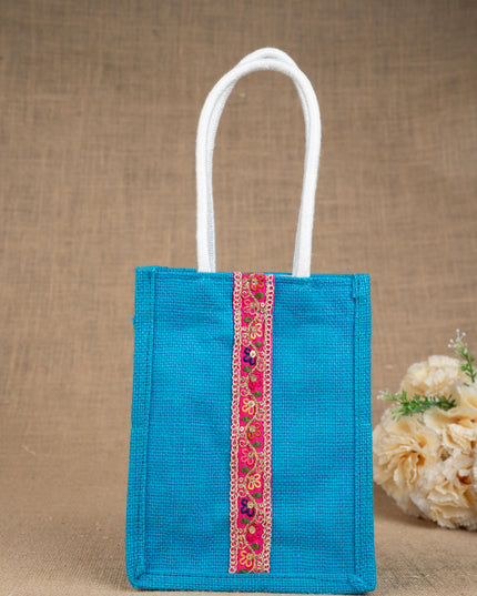 Jute Bag with Lace - WBG1753