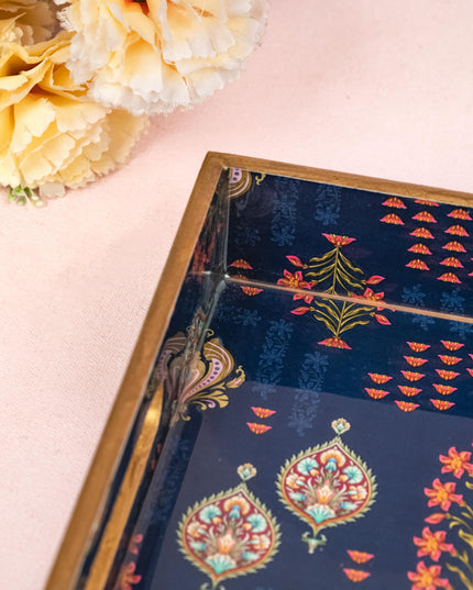 Digital Printed Floral Tray - 14x10 inch - WL5225