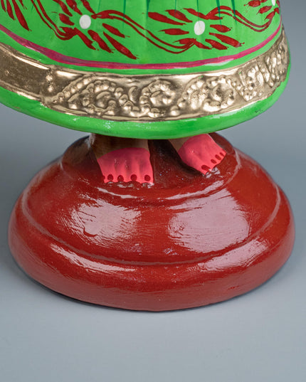 Tanjore Dancing Doll - Kondapalli - 14 inch - WL5357