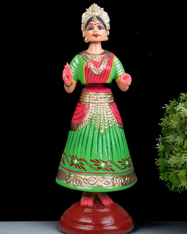 Tanjore Dancing Doll - Kondapalli - 14 inch - WL5357