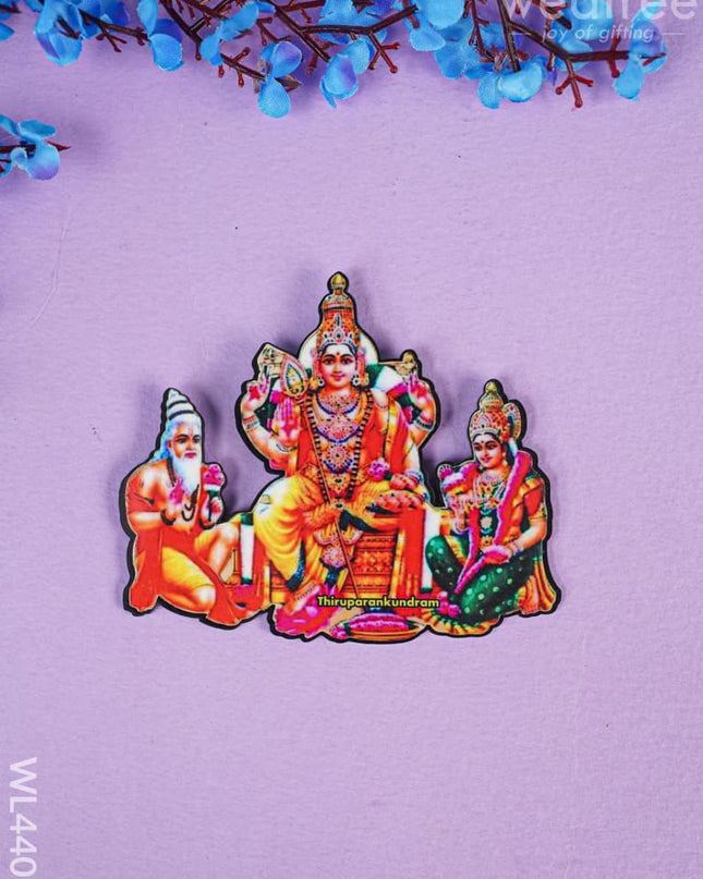 Aarupadai Murugan Fridge Magnet Set - Wl4405 Rg