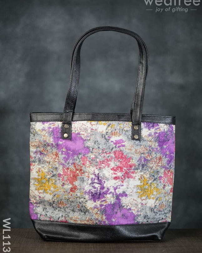 Abstract Print Tote Bag - Wl1135 Regular Handbags