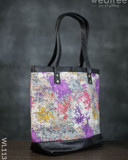 Abstract Print Tote Bag - Wl1135 Regular Handbags