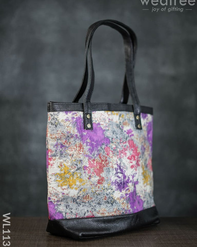 Abstract Print Tote Bag - Wl1135 Regular Handbags