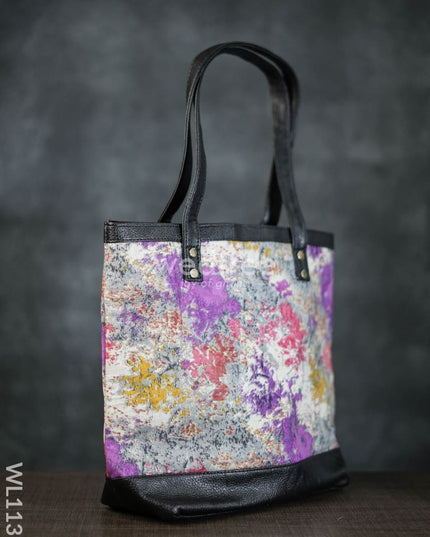 Abstract Print Tote Bag - Wl1135 Regular Handbags