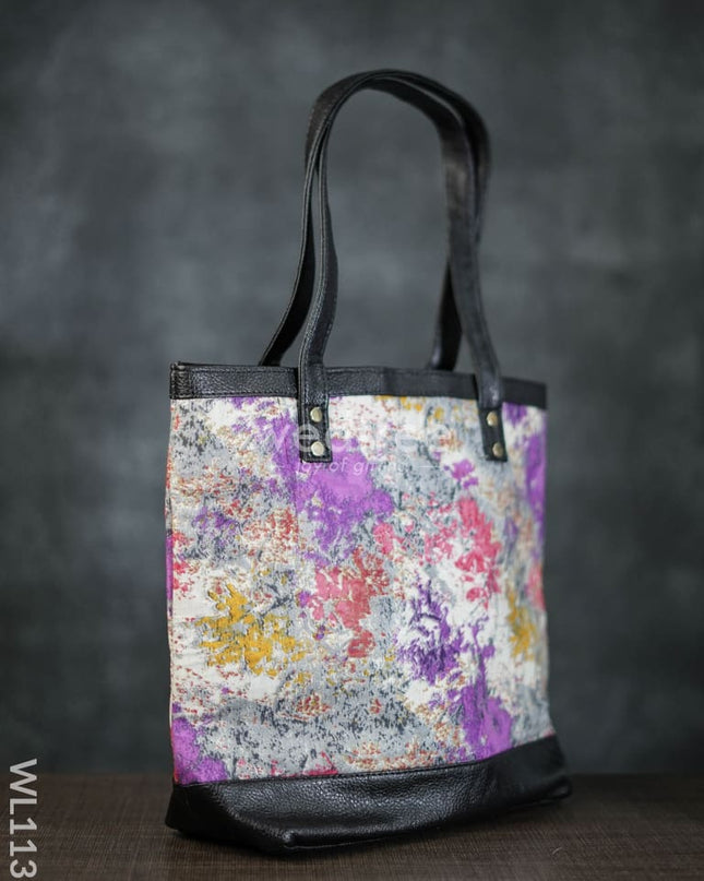 Abstract Print Tote Bag - Wl1135 Regular Handbags