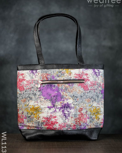 Abstract Print Tote Bag - Wl1135 Regular Handbags