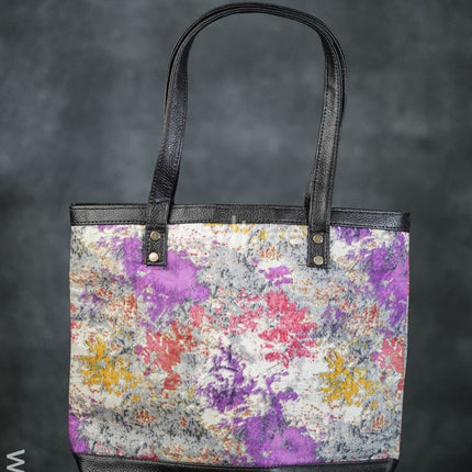 Abstract Print Tote Bag - Wl1135 Regular Handbags