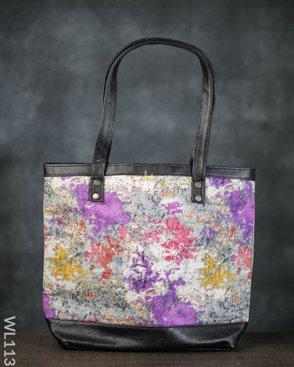 Abstract Print Tote Bag - Wl1135 Regular Handbags