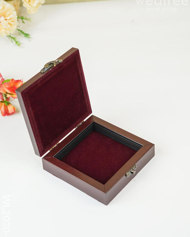 Acrylic Reverse Picture Jewellery Box - Tanjore Art Annapakshi1 Wl2030-2 Organizers