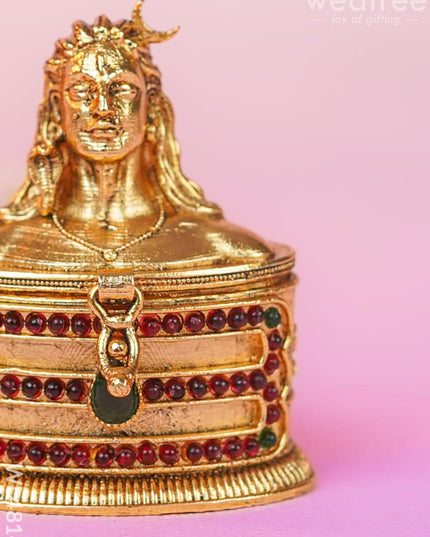 Adiyogi Kumkum Holder - Wl4814 Metal Rg