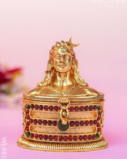 Adiyogi Kumkum Holder - Wl4814 Metal Rg