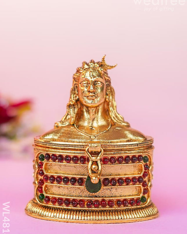 Adiyogi Kumkum Holder - Wl4814 Metal Rg