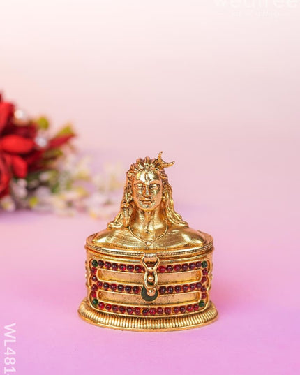 Adiyogi Kumkum Holder - Wl4814 Metal Rg