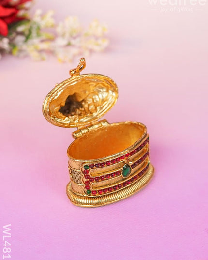 Adiyogi Kumkum Holder - Wl4814 Metal Rg