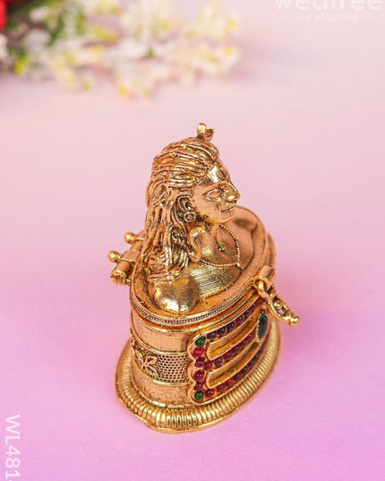 Adiyogi Kumkum Holder - Wl4814 Metal Rg