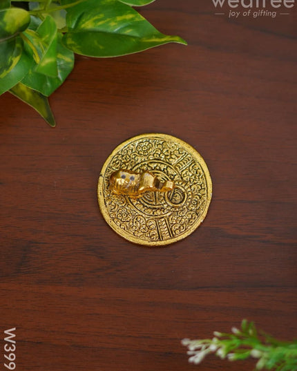 White Metal Agarbathi Stand -Gold Finish - W3998 Pooja Utilities