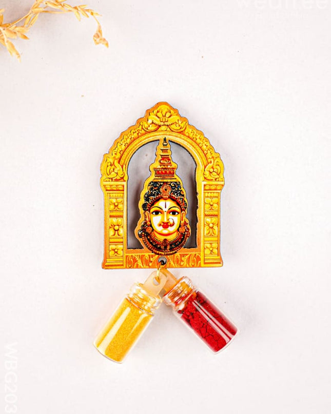 Amman Face Haldi Kumkum - WBG2031 - Fridge Magnet RG
