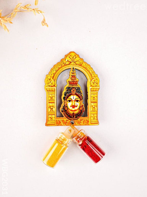 Amman Face Haldi Kumkum - WBG2031 - Fridge Magnet RG