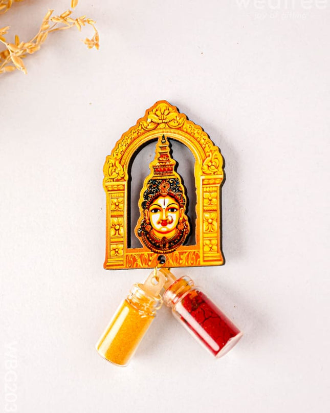 Amman Face Haldi Kumkum - WBG2031 - Fridge Magnet RG