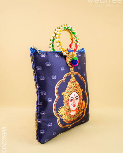 Amman Face Handbag - 9 inch - WBG2034 - Potli Bags