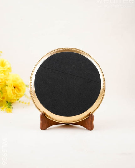Annapakshi - Brass Coated Plate - 8 inch - WL5936-4 - Metal Decor Utility