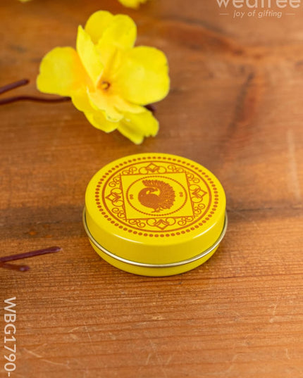 Annapakshi - Haldi Tin - WBG1790-1 - Tin Jars & Boxes RG