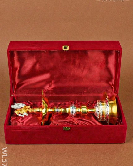 Annapakshi Kuthu Vilaku - 13 inch - WL5703 - EPNS Gifts