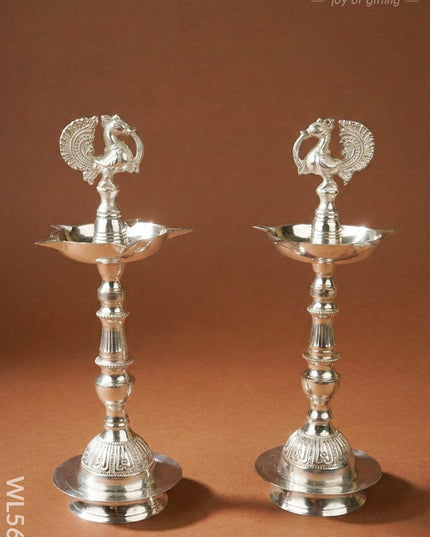 Annapakshi Kuthu Vilaku - Set of 2 - 13 inch - WL5681 - EPNS Gifts
