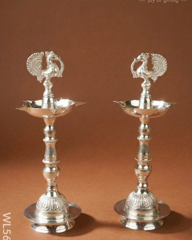 Annapakshi Kuthu Vilaku - Set of 2 - 13 inch - WL5681 - EPNS Gifts