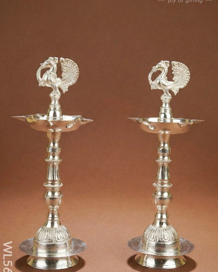 Annapakshi Kuthu Vilaku - Set of 2 - 13 inch - WL5681 - EPNS Gifts