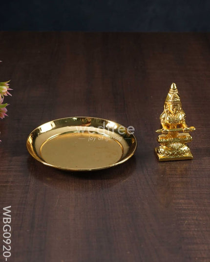 Annapoorni Idol With Plate - Wbg0920 Divine Figurines