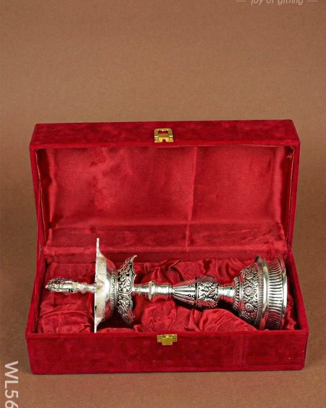 Antique Annapakshi Kuthu Vilaku - 10 inch - WL5680 - EPNS Gifts