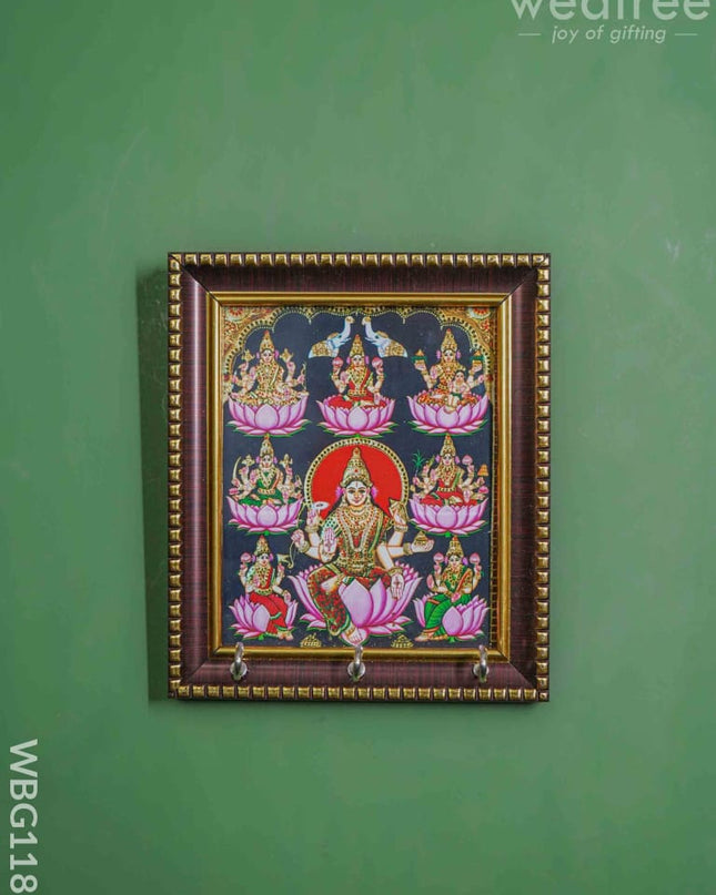 Ashtalakshmi Frame Key Hanger - WBG1187 - Photo Key Hangers RG