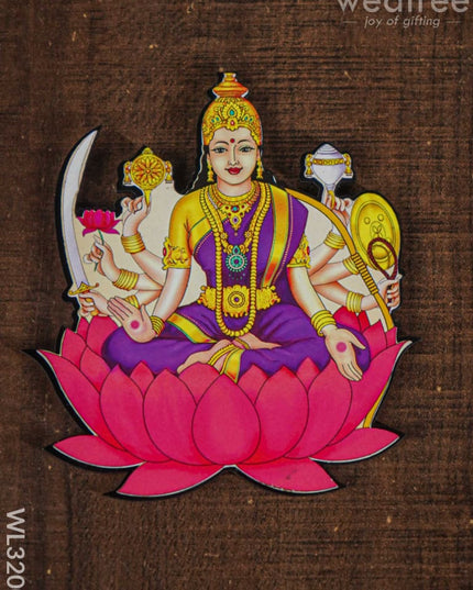 Ashtalakshmi Fridge Magnet Set - Wl3200 Wooden Decor